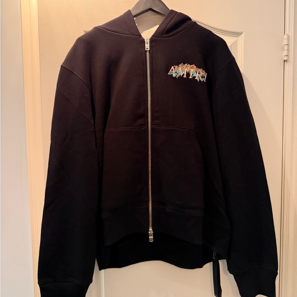 Amiri Cherub Zip Up Hoodie